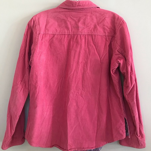 Columbia pink cord corduroy shirt Button up collar - Picture 10 of 11